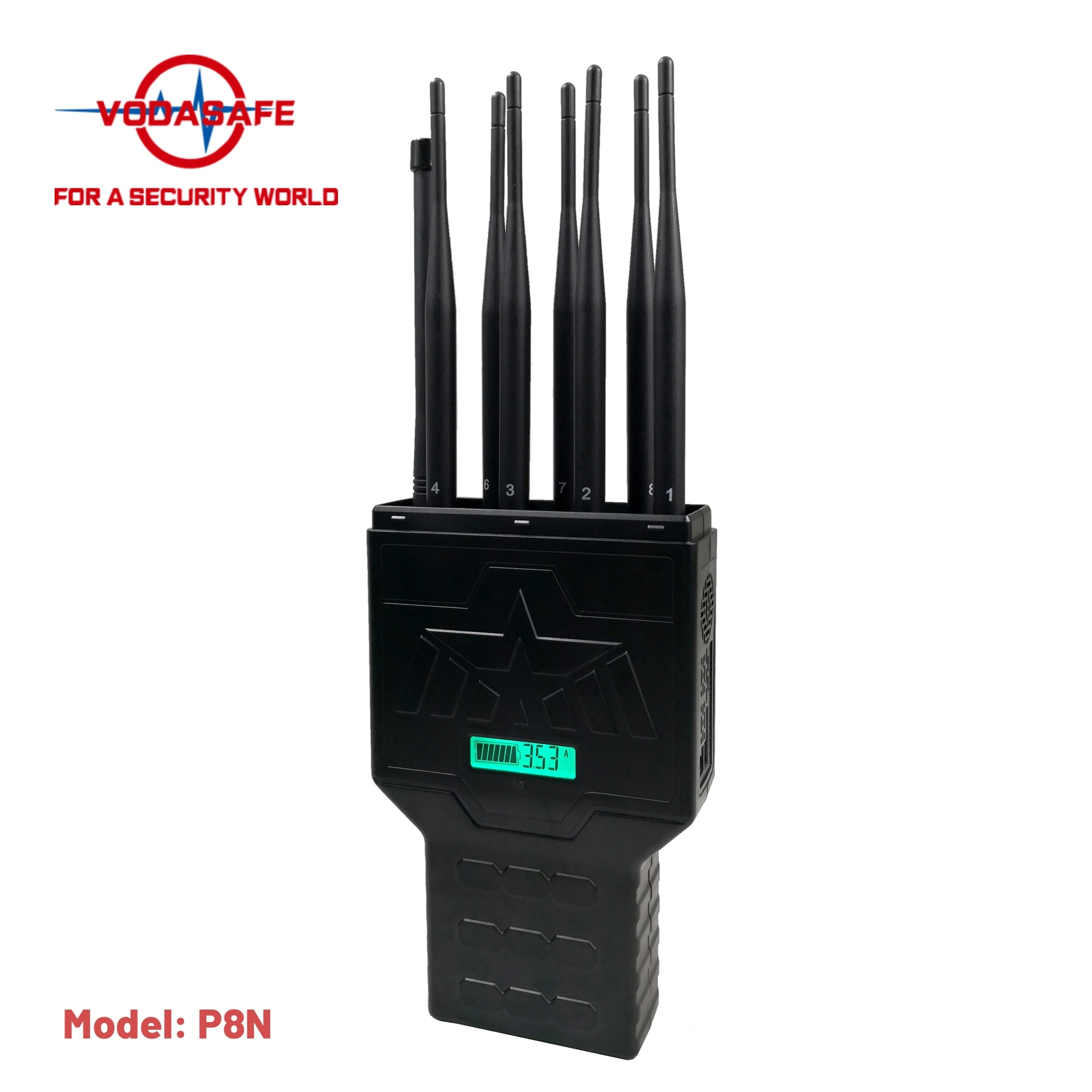 Tragbarer High-Power Signal Jammer für 3G/4G/GPS/Lojack/WiFi/Bluetooth-Störsignale bis zu 30meter