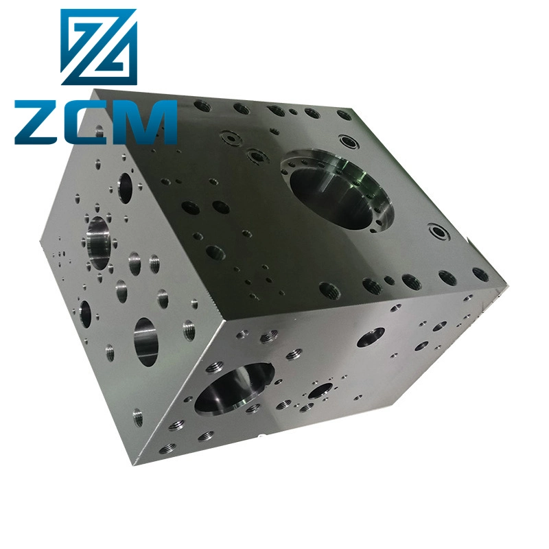 Customized feitas Bloco Hidráulico maquinado CNC de fundição de aço inoxidável em liga de alumínio máquina-ferramenta Hydrovalve da indústria de peças do bloco