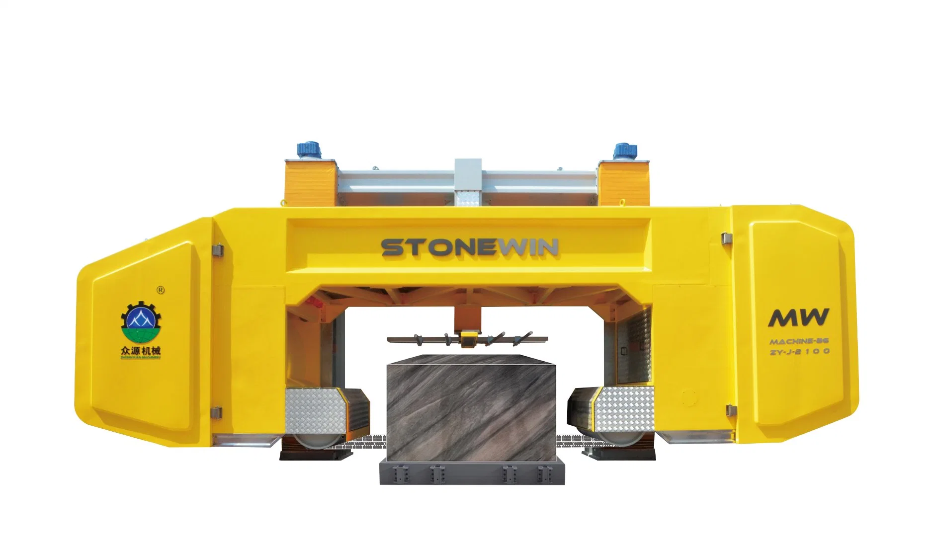 Máquina de Sierra de Diamante de 58 hilos Zhongyuan Stonewin: Fabricación de piedra de elevación con corte de bloque de precisión