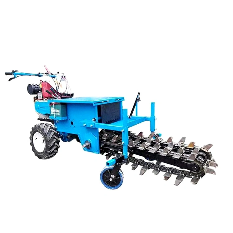 Road Trenching Cable Fiber Optic Ditch Digger Trenching Machine