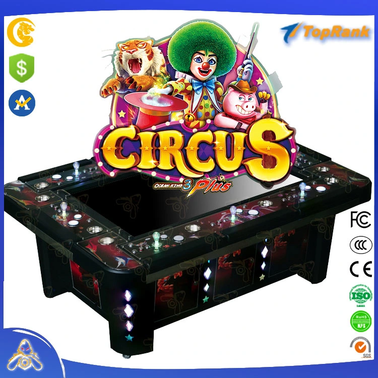 New High Profit Online Coin Operated Machine 55 Inch Standing Arcade Shooting Fish Game Tables 2 Player 3 Plus Ocean King Fish Game Circus