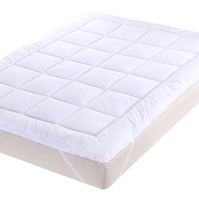 Microfibre Tissu Matelas Surmatelas Housse de Protection en Coton Coussin de Matelas