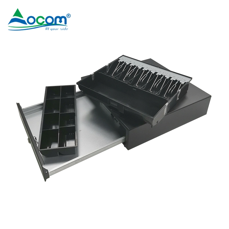 Removable Cash Drawer High Impact ABS Plastic Two Check Port Metal Drawer