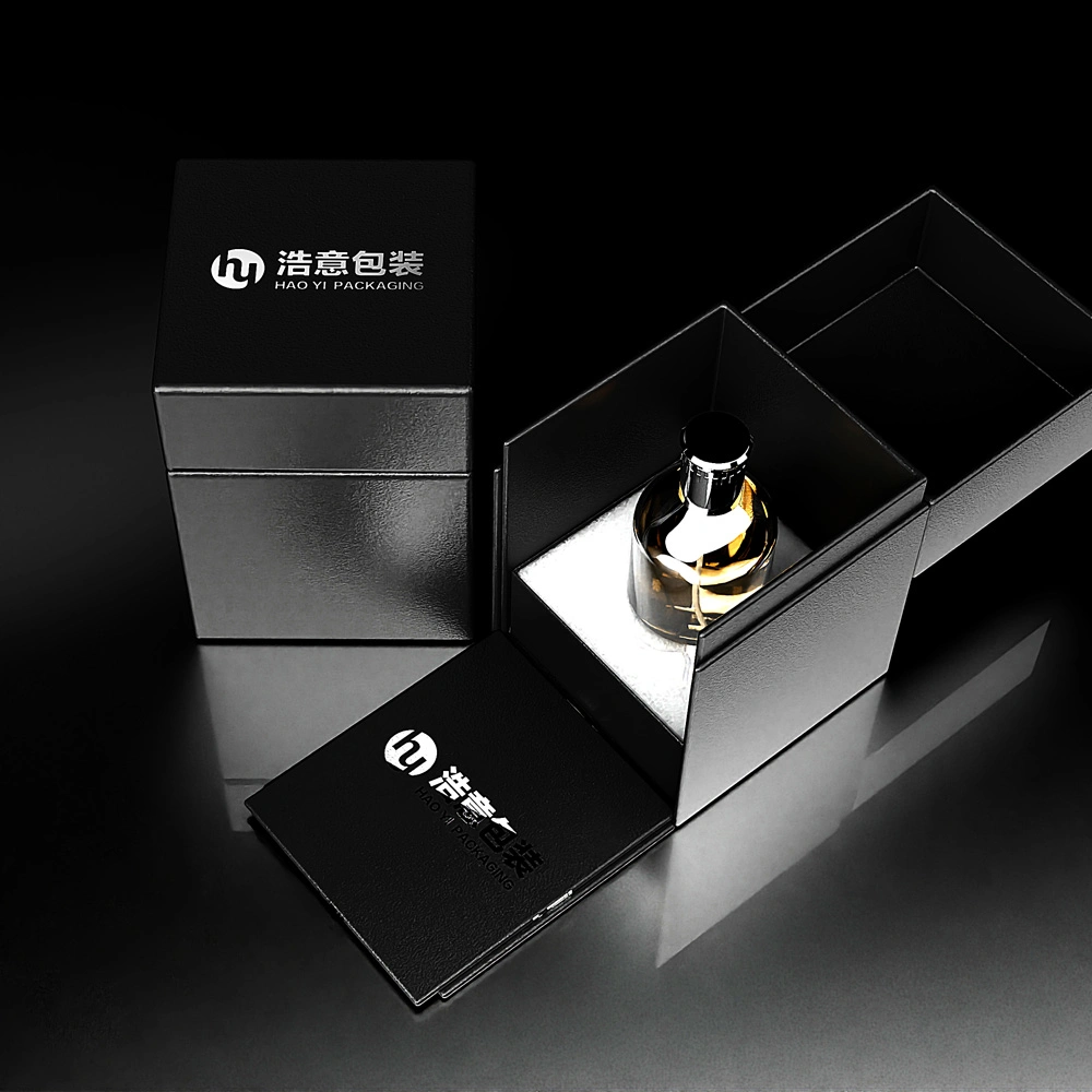 Leather Luxury Perfume Gift Box with Custom Printed Logo Cardboard Paper Box for Perfume Packaging Promotion Gift Box Perfume Box