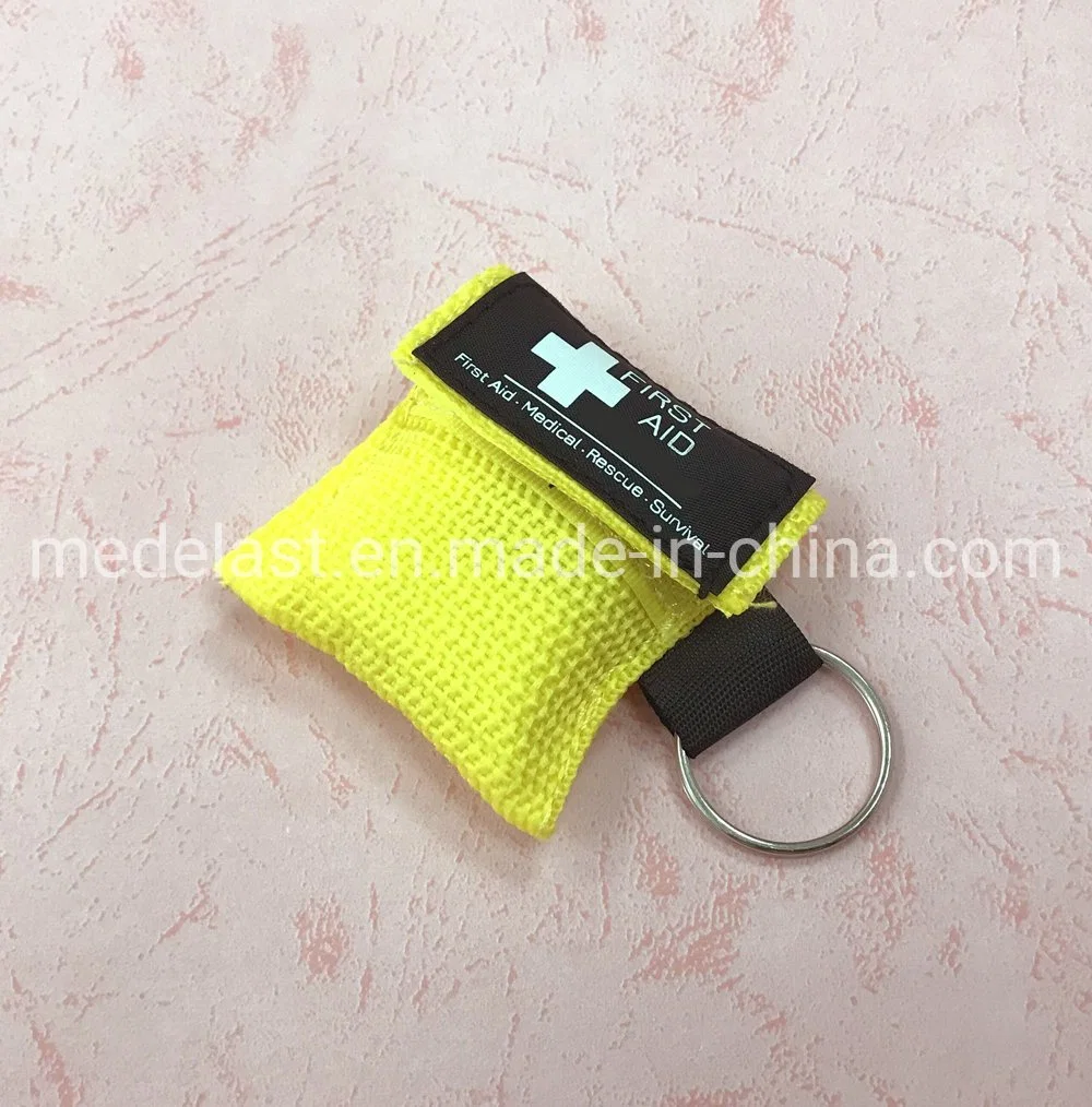 First Aid CPR Mask Keychain Disposable Face Shield