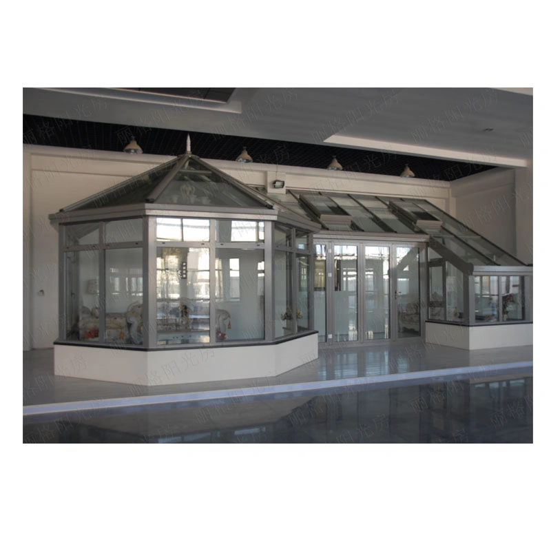 Customized Green House Winter Garden Low-E Laminated Glass Aluminum Sunroom Kit with Mosquito Net