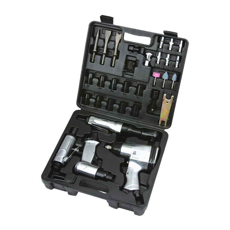 45PC Air Tool Kit Includes Impact Wrench Ratchet Wrench Hammer Die Grinder Air Gun Tool Pneumatic Air Wrench