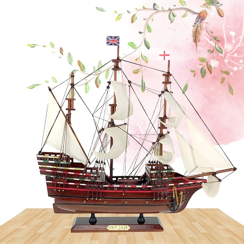 Crafts Nautical Equipment Pirate Wooden Ship Model Craft