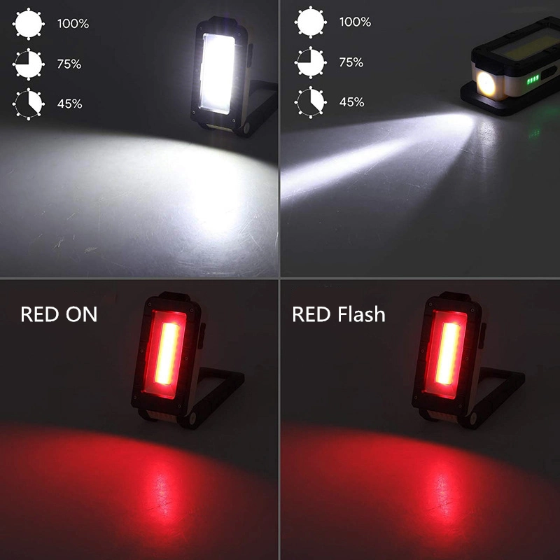 Faltbare COB Arbeitsleuchte tragbare wiederaufladbare Taschenlampe Inspektionslampe