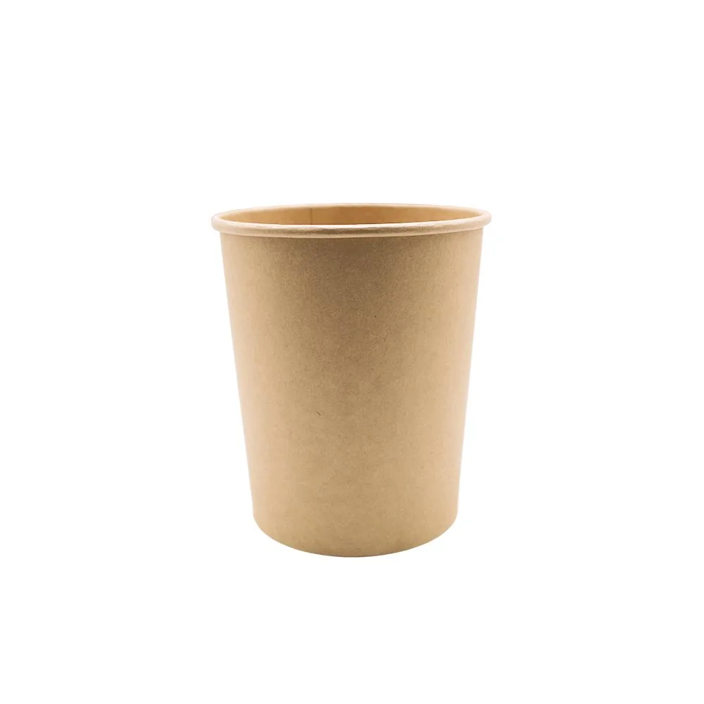 Poly-Coated Interior Kraft Lids for Recycle High quality/High cost performance  Disposable Paper Soup Cups