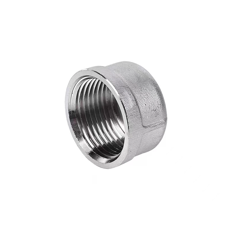 Stainless Steel Pipe Fittings Female Threaded Round Cap