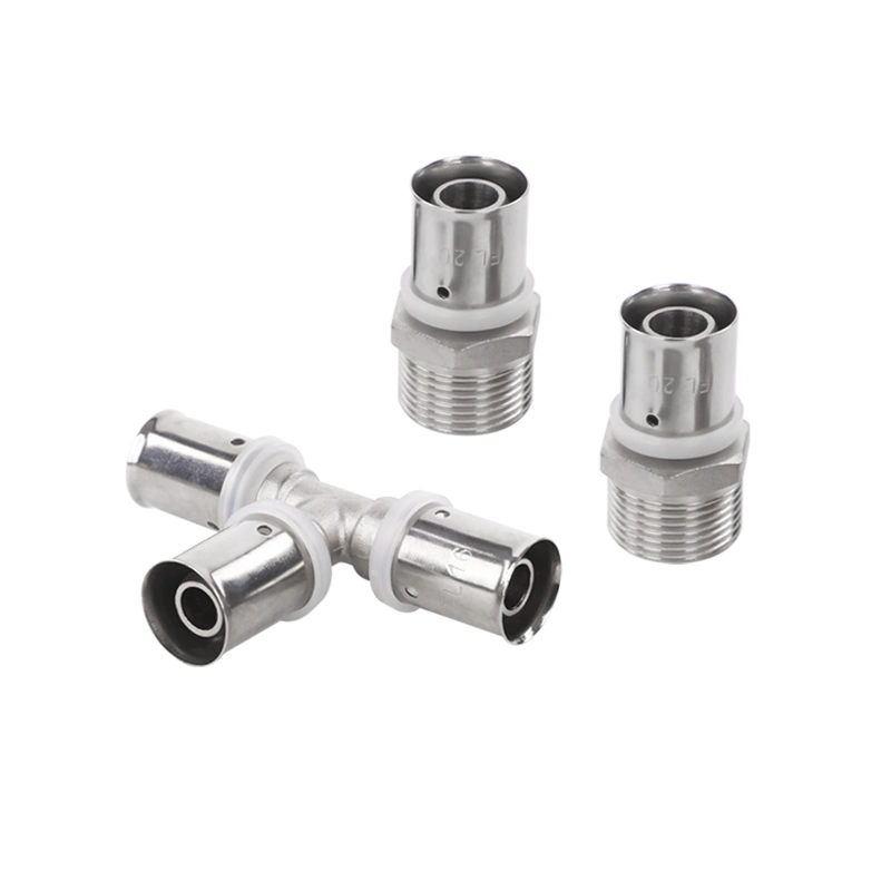 Selected Plumbing Coupling U Type Pex Press Brass Fitting for Multilayer Pipes