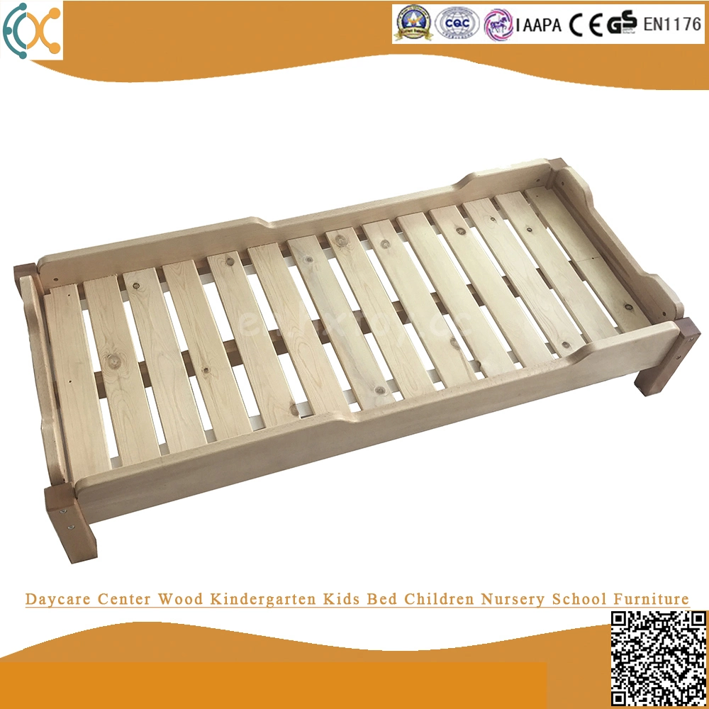 Kindergarten Furniture Kids Wooden Single Bed for Sale