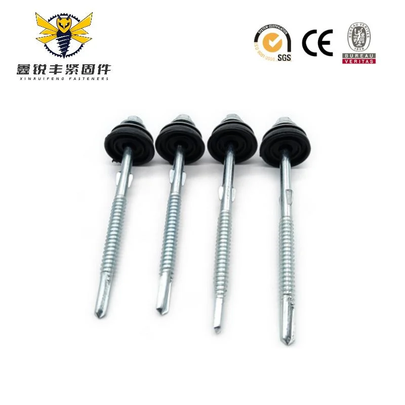 Stainless Steel Full/Half Threaded Roof Hexagon Head with Double Wing Self-Drilling Screws