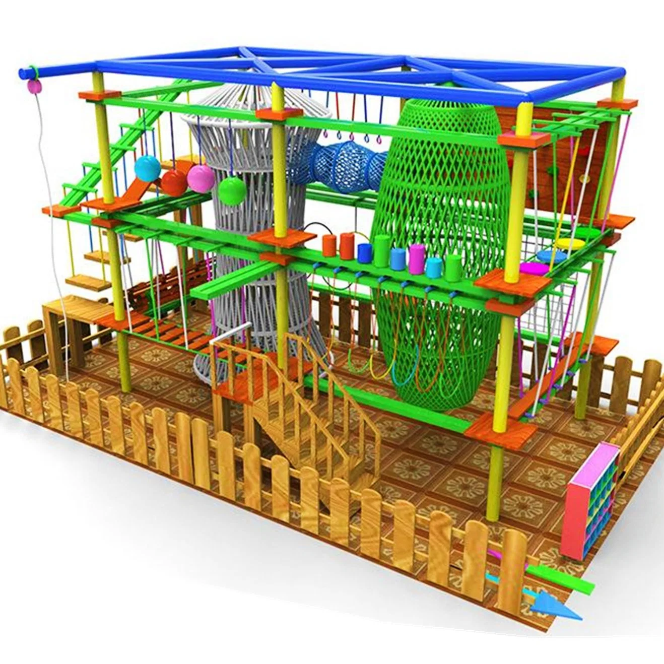 Nova aventura de estacionamento exterior de equipamento de escalada indoor Square Parque infantil