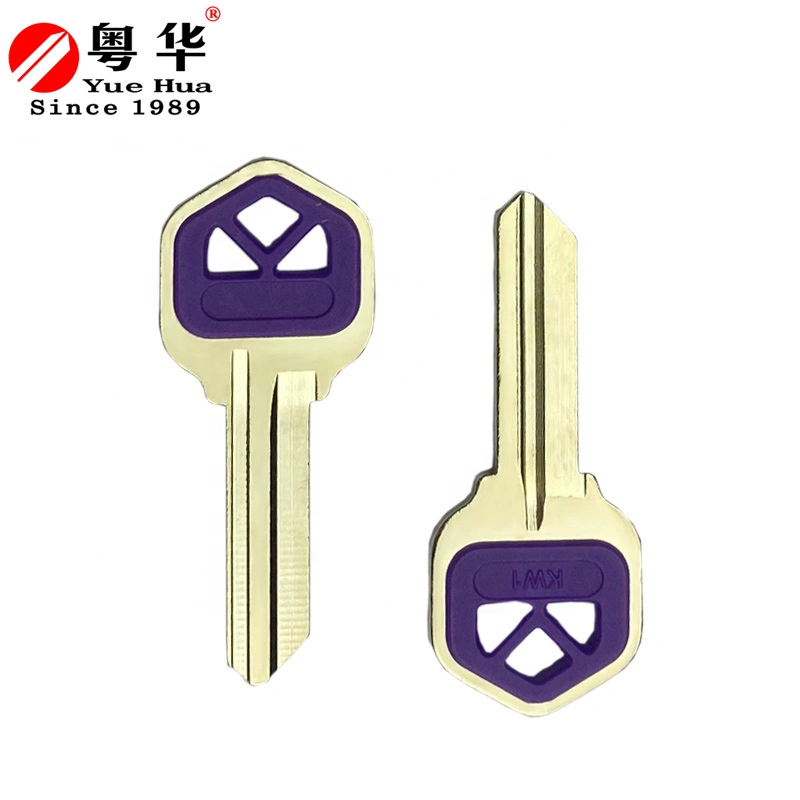 Free Sample Low Price Kw1/Kw10 Custom Color Blank Keys House Door Lock Key Nickel Plated Solid Brass with Custom Design for Lock