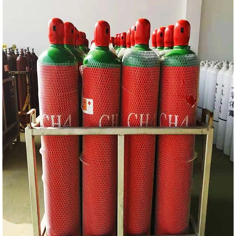 High Purity Methane Gas/ 99.999% Purity CH4 Gas in 50L 200bar Cylinder