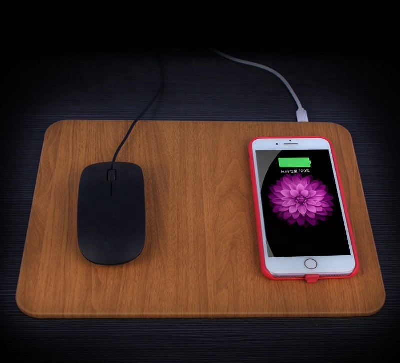 2 in 1 Type Consumer Electronics Fast Charging Custom Wireless Charger Qi Mouse Pad for Mobile Phone