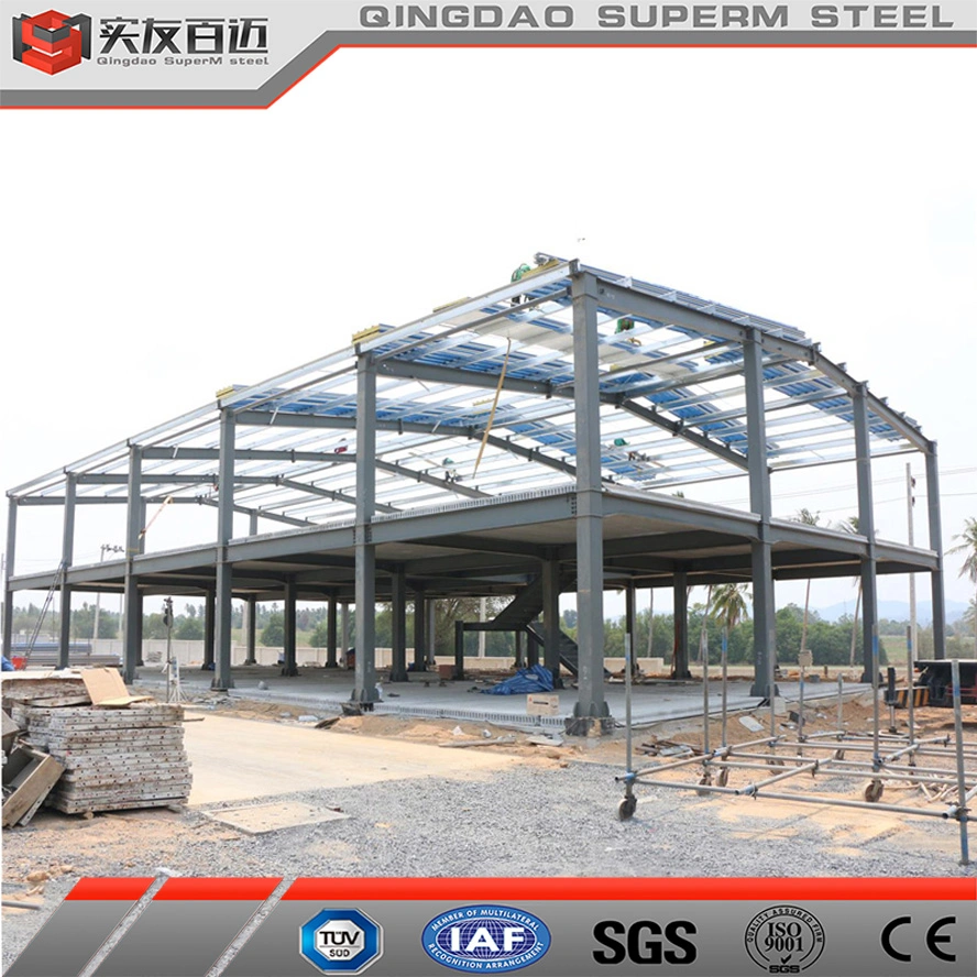 Factory Directly Insulated Metal Roof and Wall Sandwich Panel Prefab Steel Warehouse Price Multi-Storeys Prefab Steel Structure Buildings for Sale