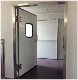 Industrial ABS Plastic or Stainless Steel Automatic Closing Impact Kitchen Entrance Swinging Traffic Doors for Food Factory