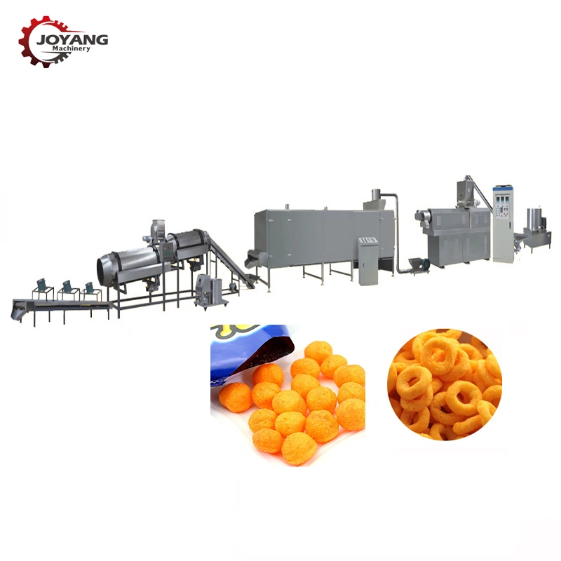 Direct Puffed Snack Machine Corn Cereal Rice Grain Puffs Making Machinery Extruder