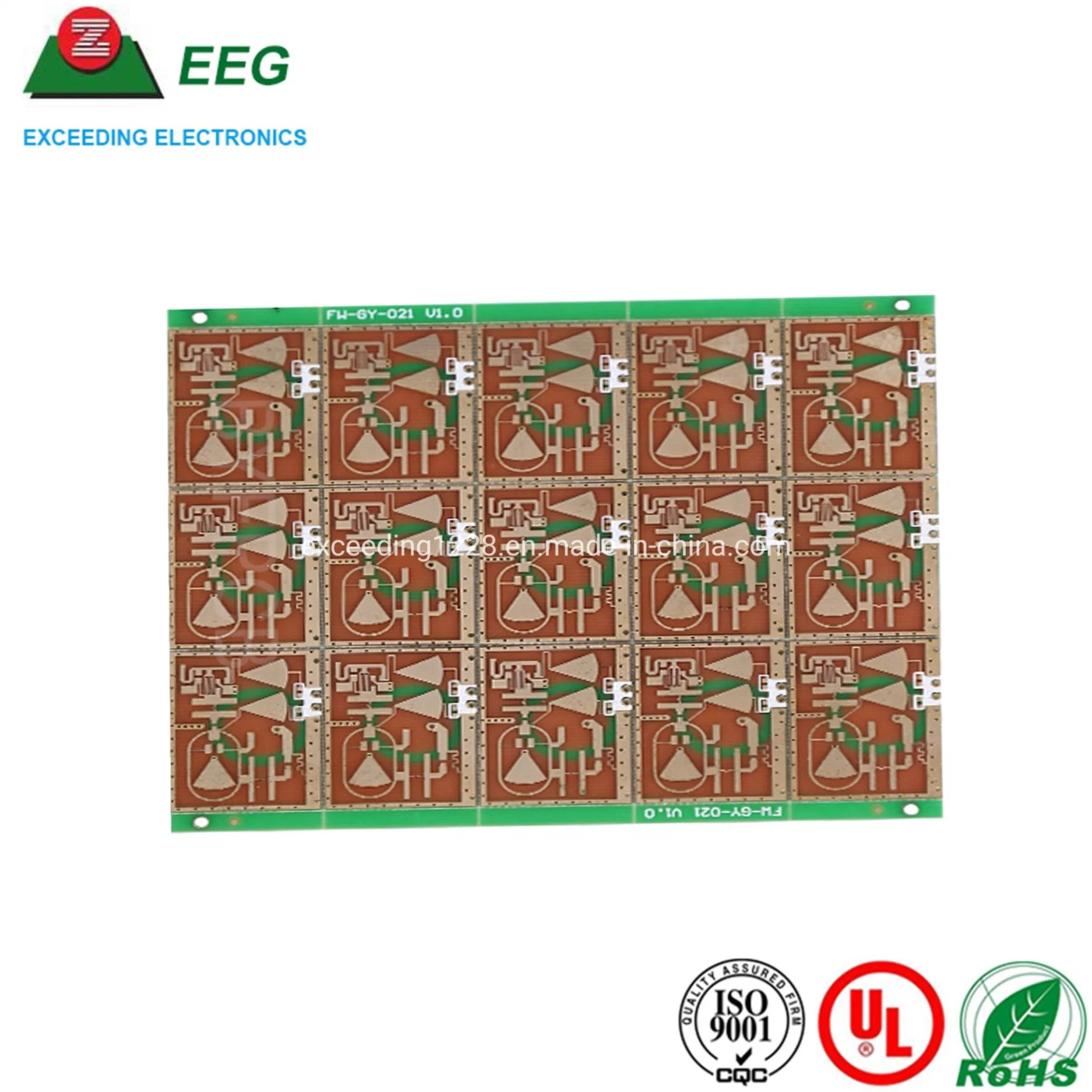 Placa de circuito impreso de alta calidad Multilayer PCB Fabricación con ISO9001 Aprobado