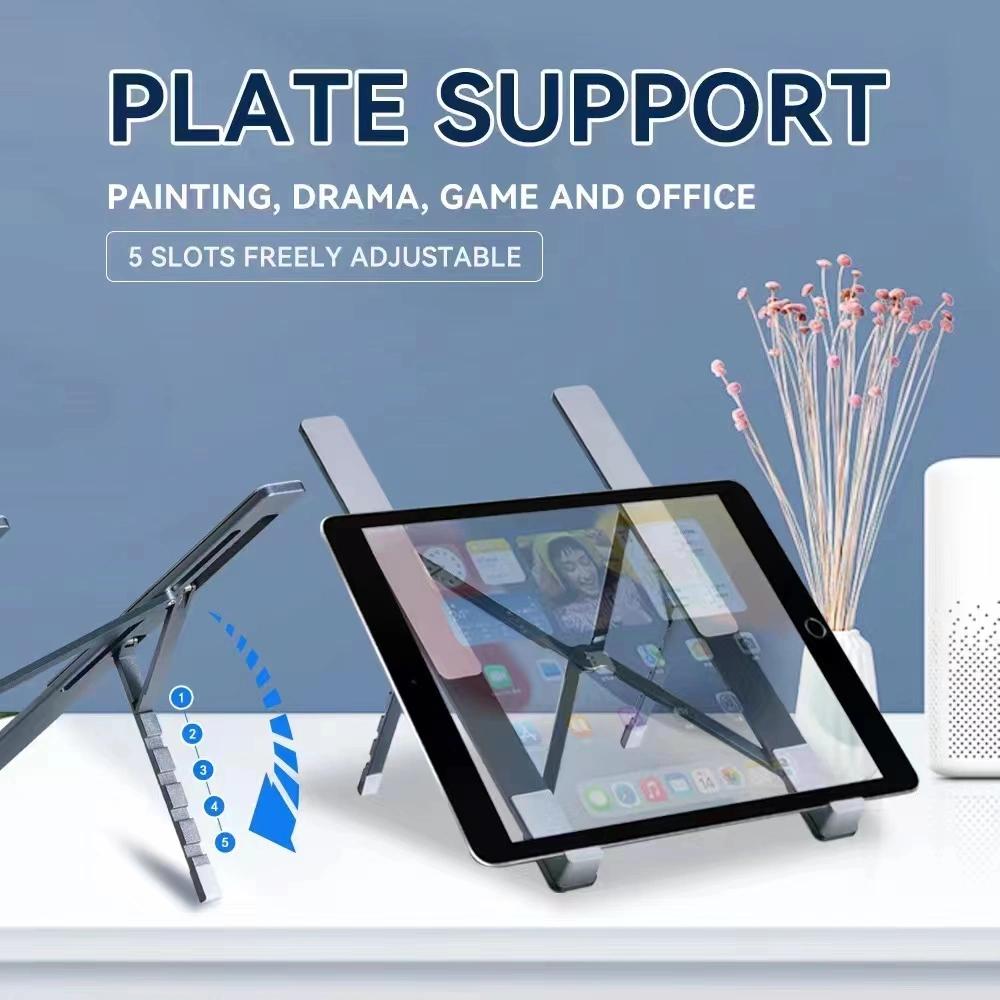 Support d'ordinateur portable portable portable en aluminium support pliant ordinateur portable Support