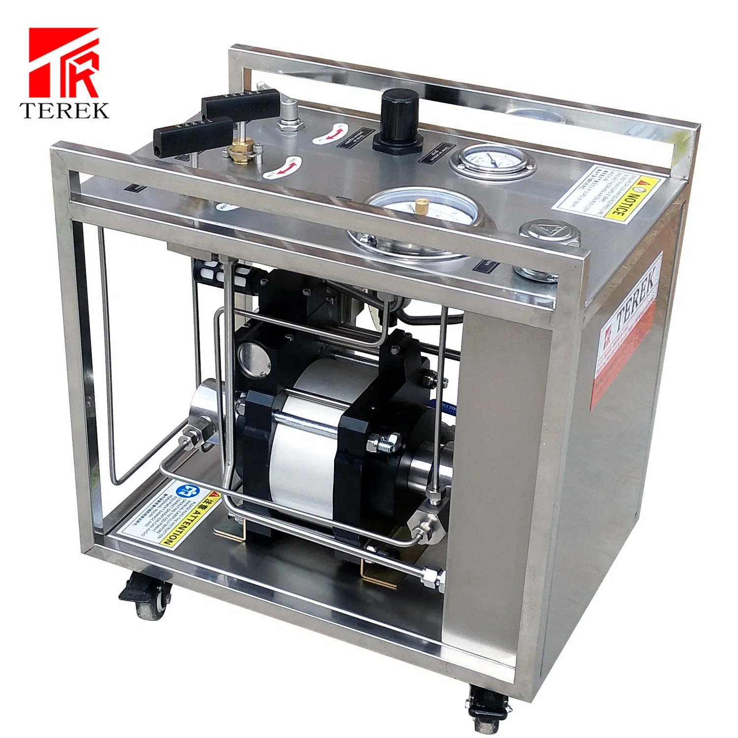 Terek Brand Hydraulic Hydrostatic Pressure Testing Machine Pump Air Driven Portable