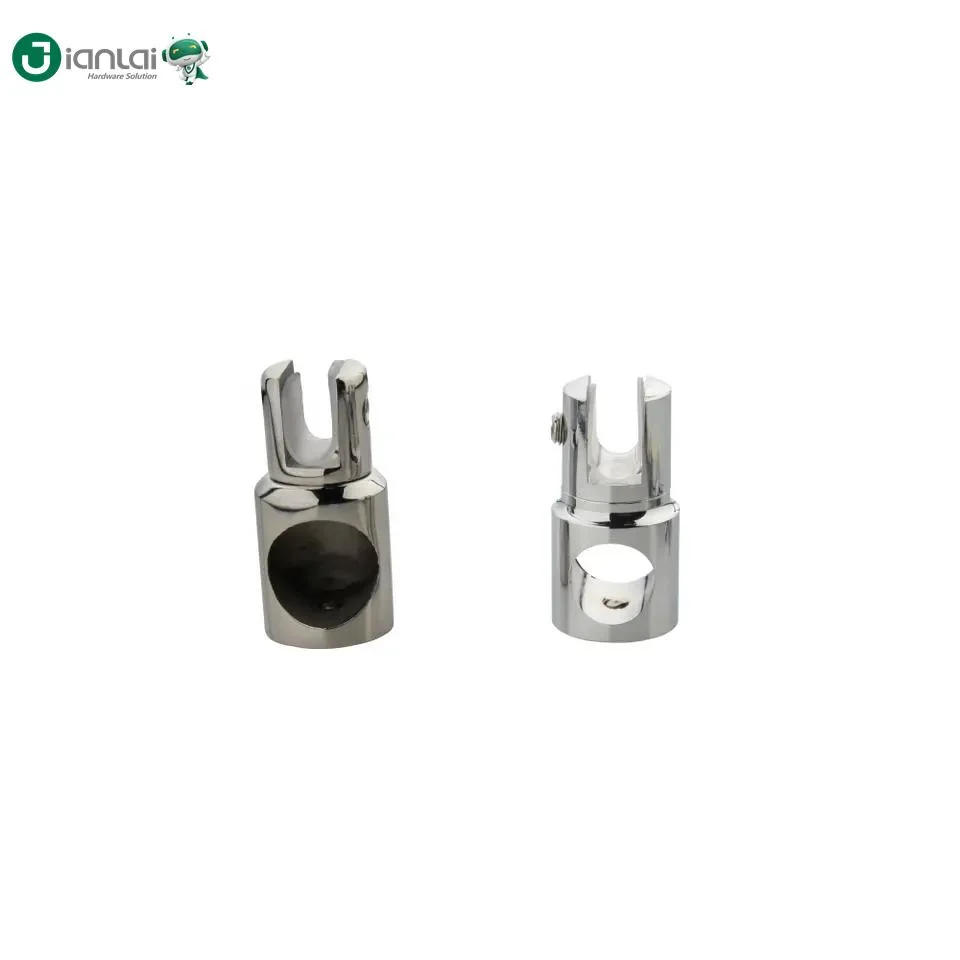 Stainless Steel Shower Hardware Pipe Connector Bathroom Glass Door Fittings