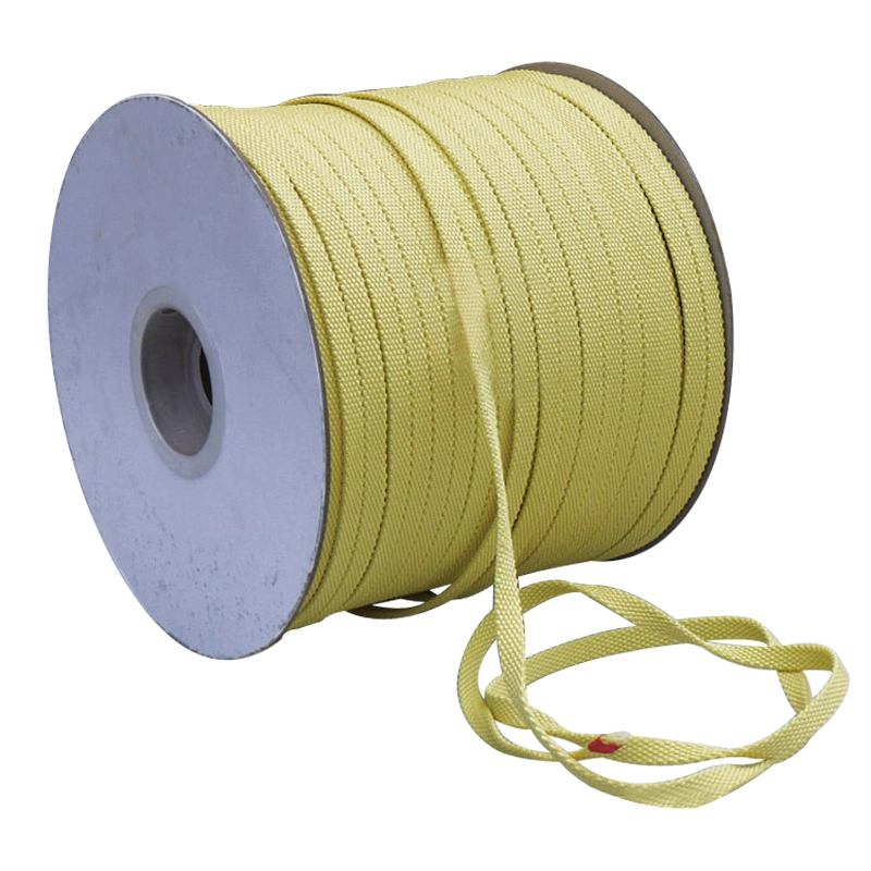 Fibra de Aramida tejido Flame-Retardant la cincha, Wear-Resistant, ignífugo, High-Strength aislamiento térmico, Sling Industrial, aislamiento sólido