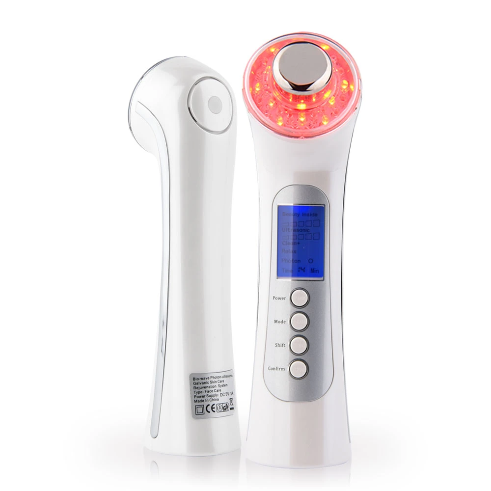 RF Face Massage Facial Beauty Device LED Light Therapy Skin Clean Equipment