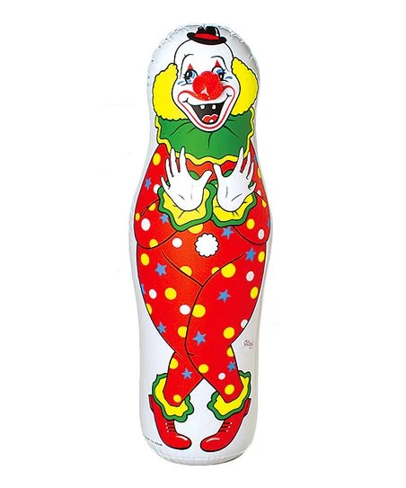 Classic Clown Bop Bag Inflatable Punching Bag Toy