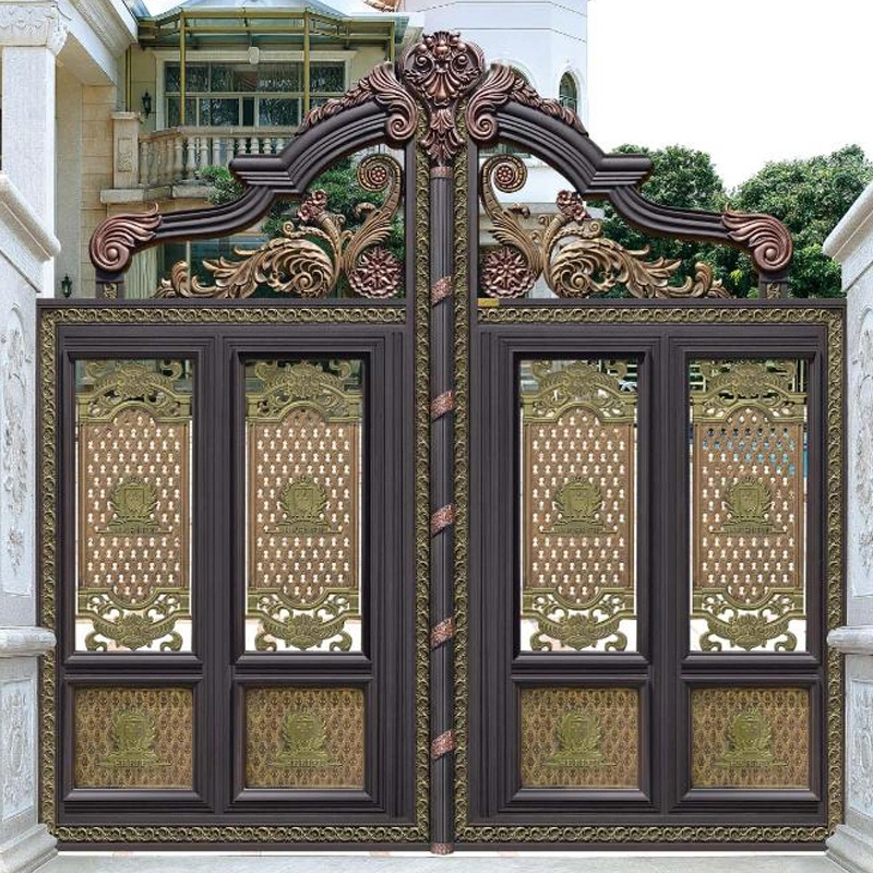 Beautiful Auto Electric Wrought Iron Gate Design Decor Front Door Security Gate