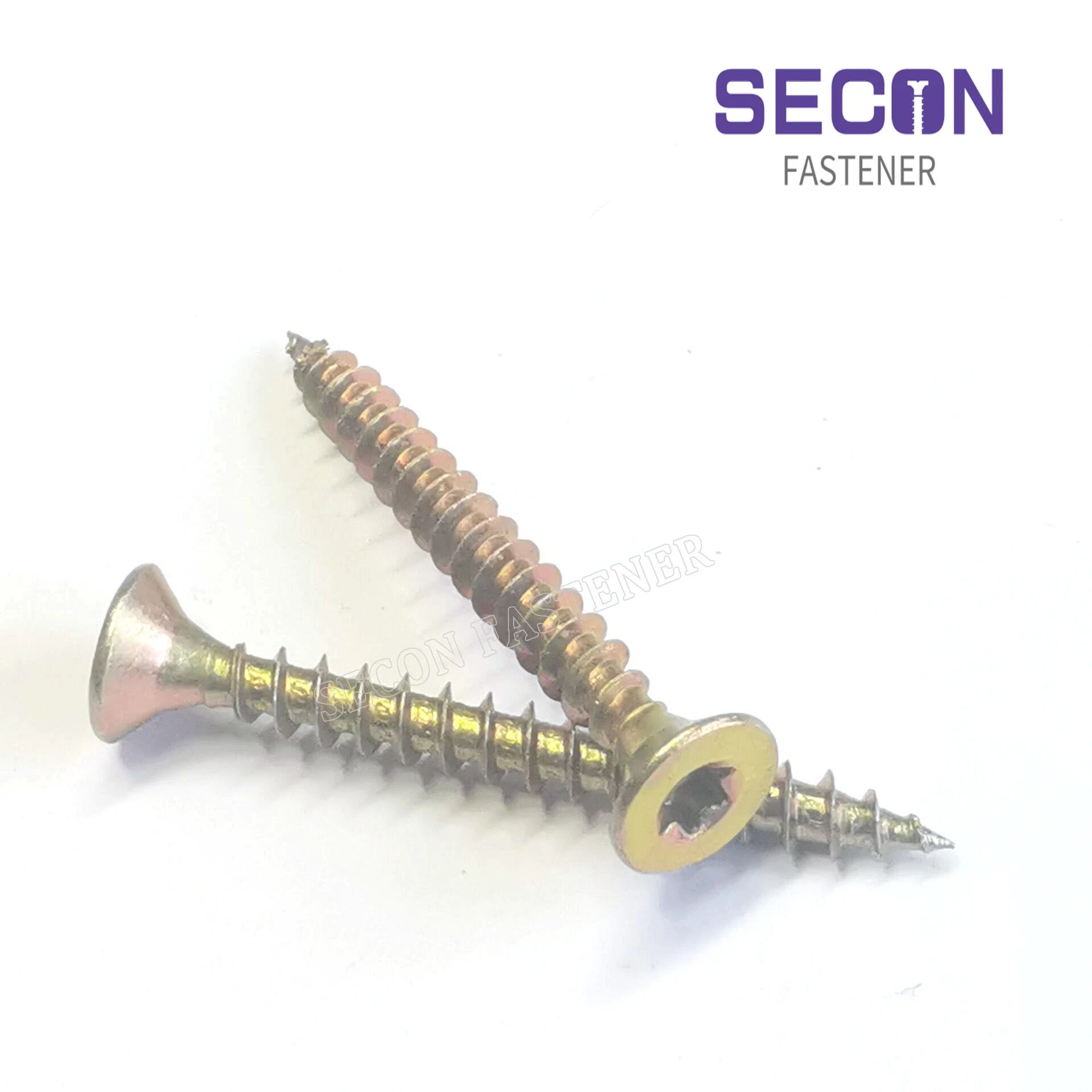 Made in China Carbon Steel Factory Supply China Products/Suppliers. Philip / Pozi Countersunk Head Yellow Blue Zinc Plated Chipboard Screw Decking Screw