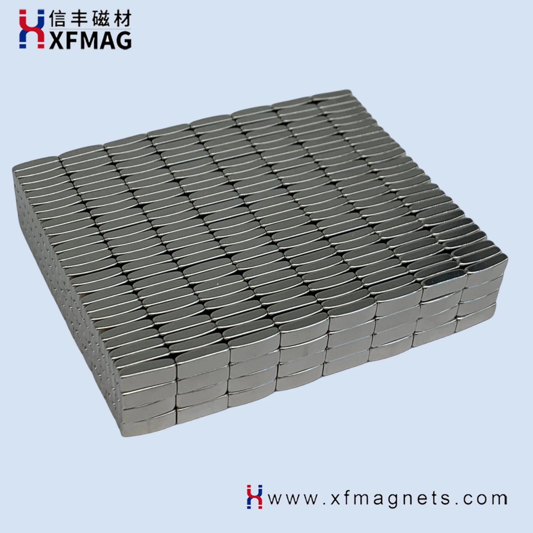 Rare Earth Permanent Customized Strong Industrial Magnetic NdFeB Segment Neodymium Arc Motor Magnetic Material