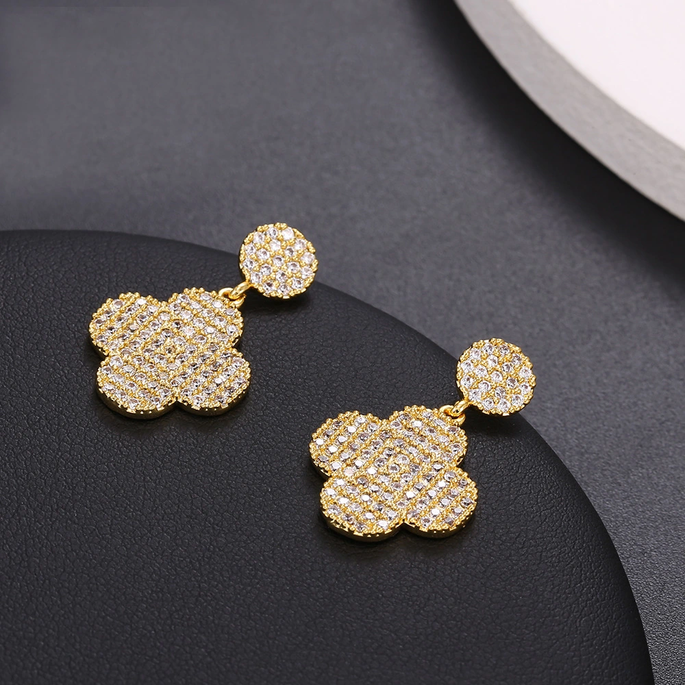 Hot Style Earrings Full of Drill Earrings S925 Silver Earrings