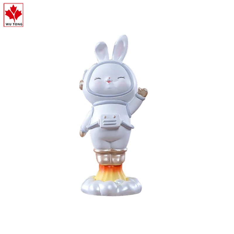 Factory Customized Funny Rabbit Astronaut Statue