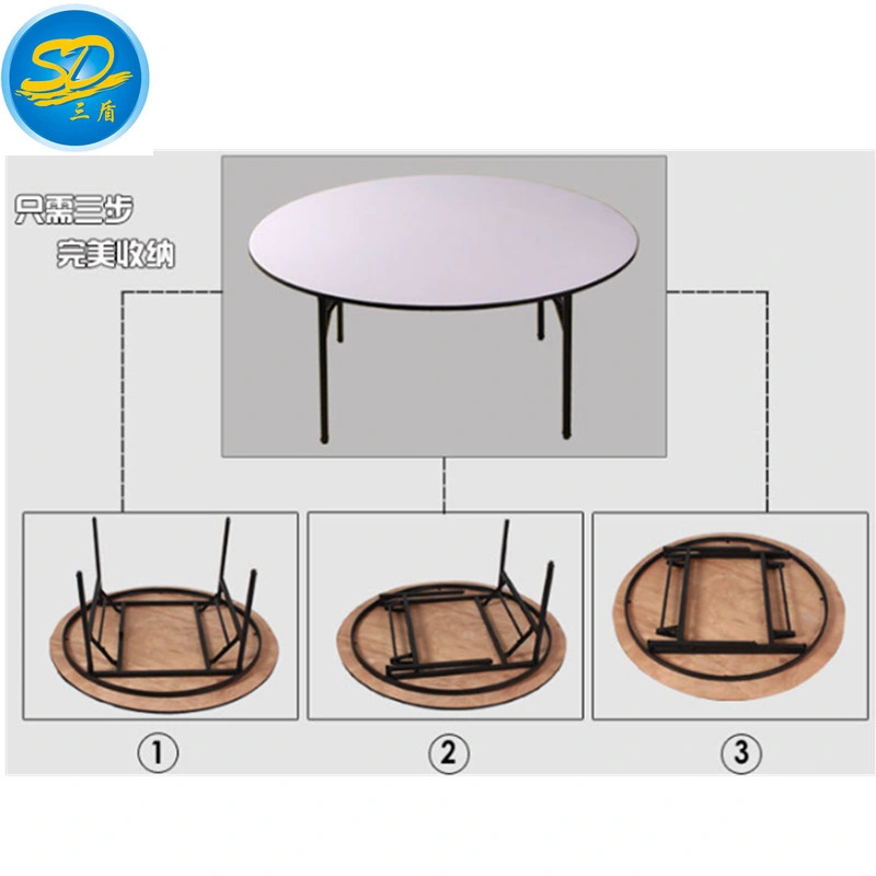 Fábrica Vende Directamente Mesa Plegable de PVC para Hotel