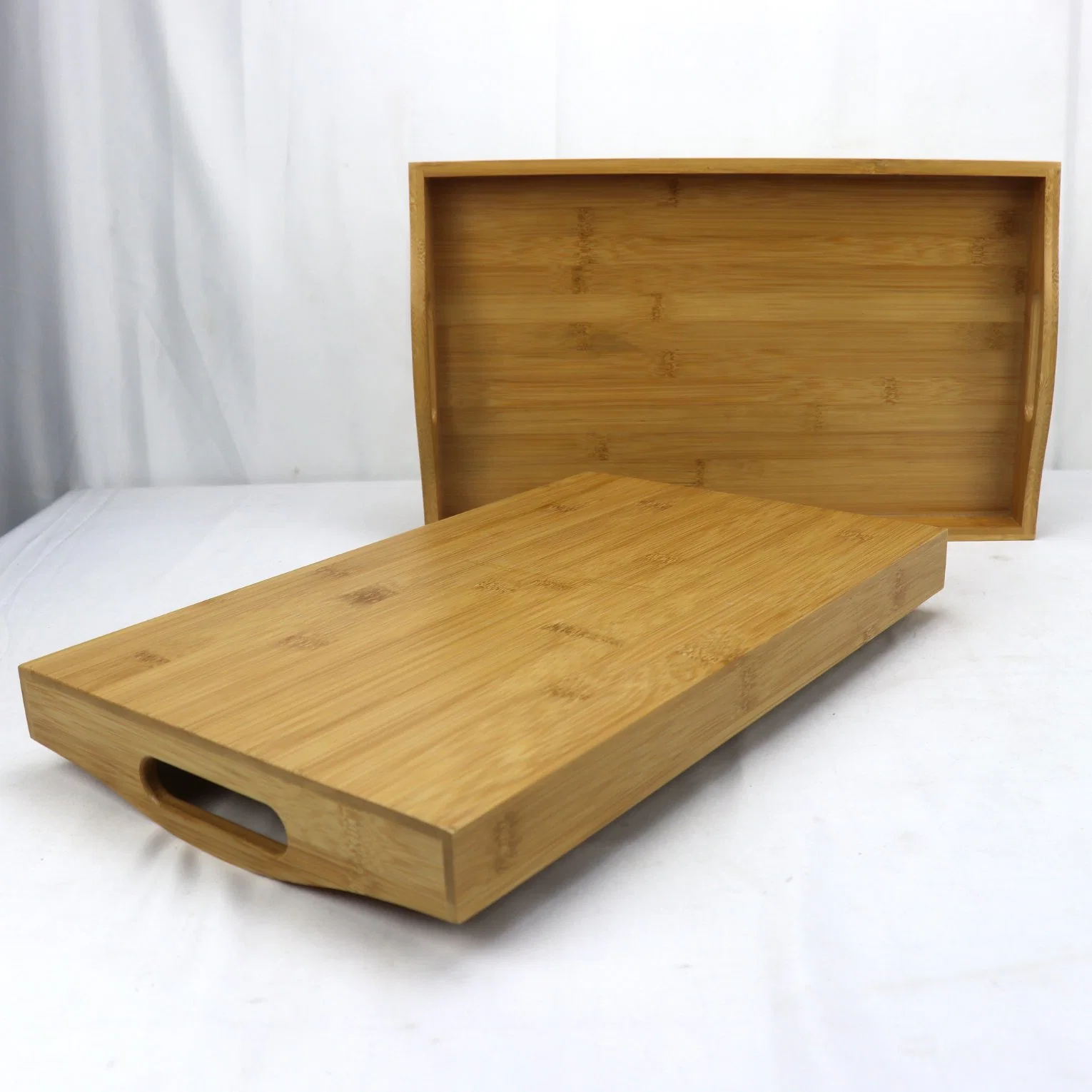 Wholesale/Supplierr Custom Kitchen Food Luxury Wooden Serving Rustic Tray with Handle Logo