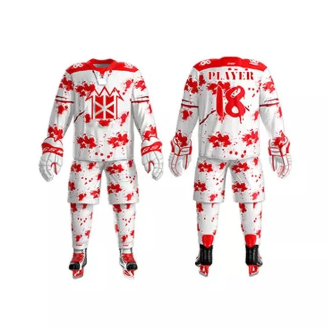 New Fashion High School Sublimation 100%Poleyster Ice Hockey Wear