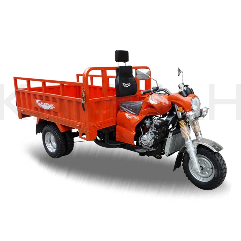 Triciclo Trike Motor 200cc de gasolina de tres ruedas triciclo triciclo Moto 3 ruedas Cargador de carga de agua camión triciclo Coold