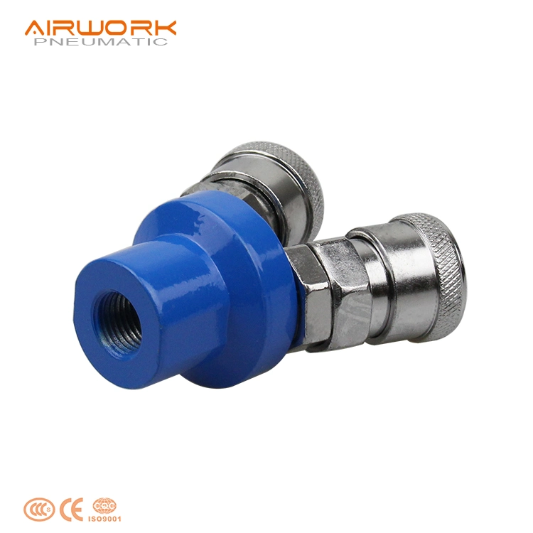 Smv Pneumatic Fitting C Type Two Way Quick Coupling Connector Coupler for Air Compressor