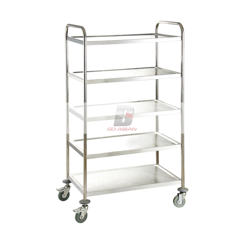 Commercial Stainless Steel Dining Cart L4 in Silver