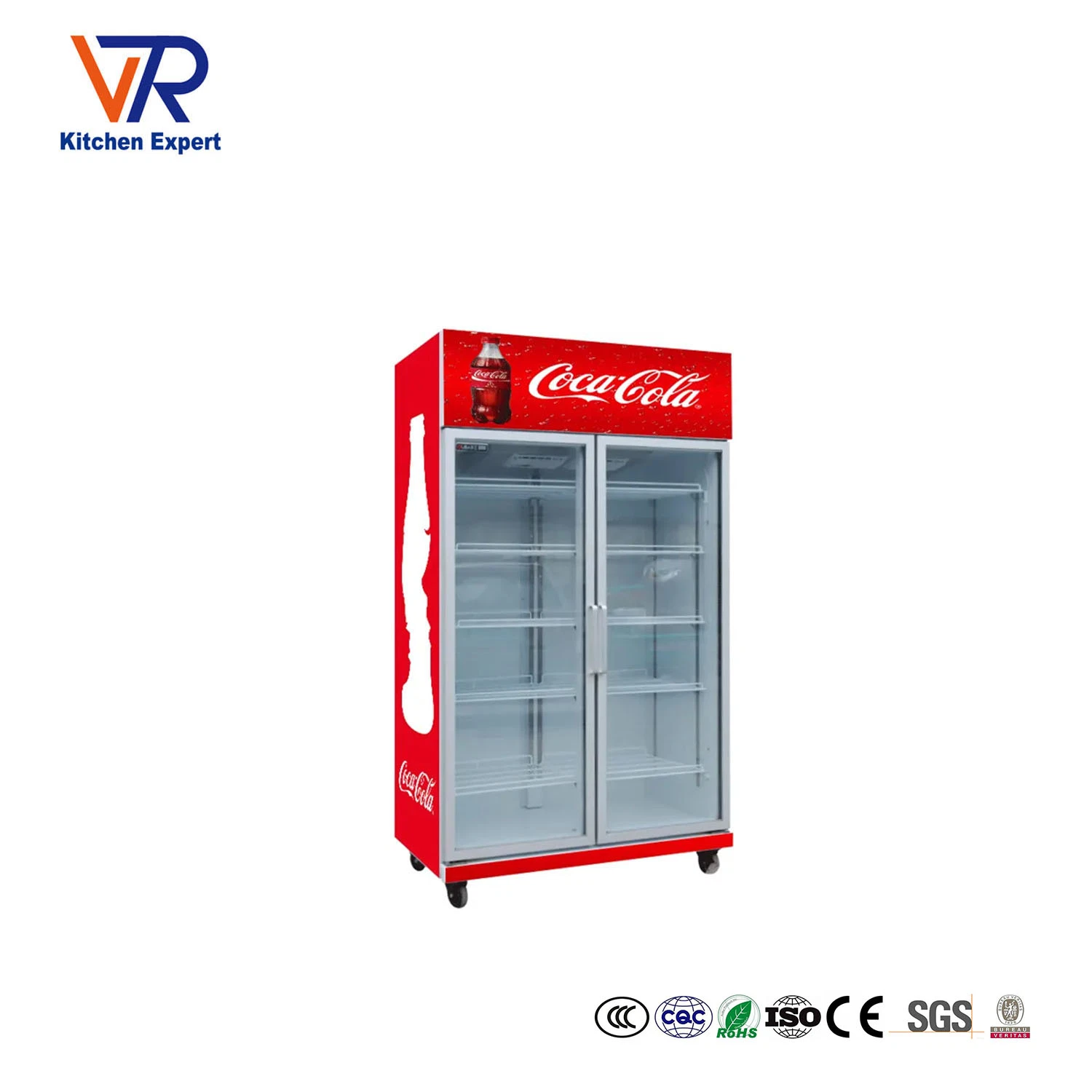 Meilleur prix Coke Cooler Excellent Beer Wine Beverage Fridge Réfrigérateur National Glass Door Drink Fridge