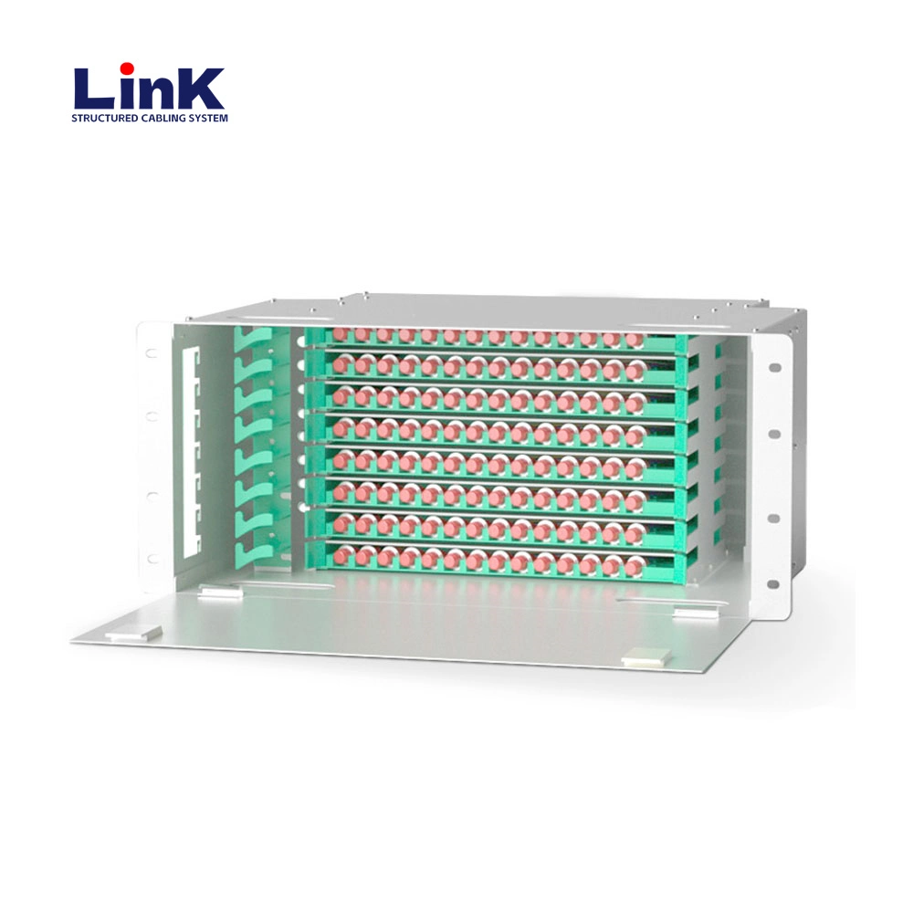 Painel de patch de fibra ODF de estrutura de distribuição de montagem em rack de 19" de alta qualidade
