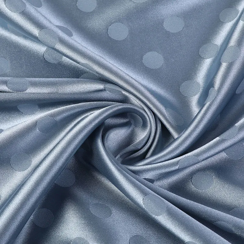 OEM Accept in Stock Wedding Home Textile Printed Bridal Satin Fabric by The Yard