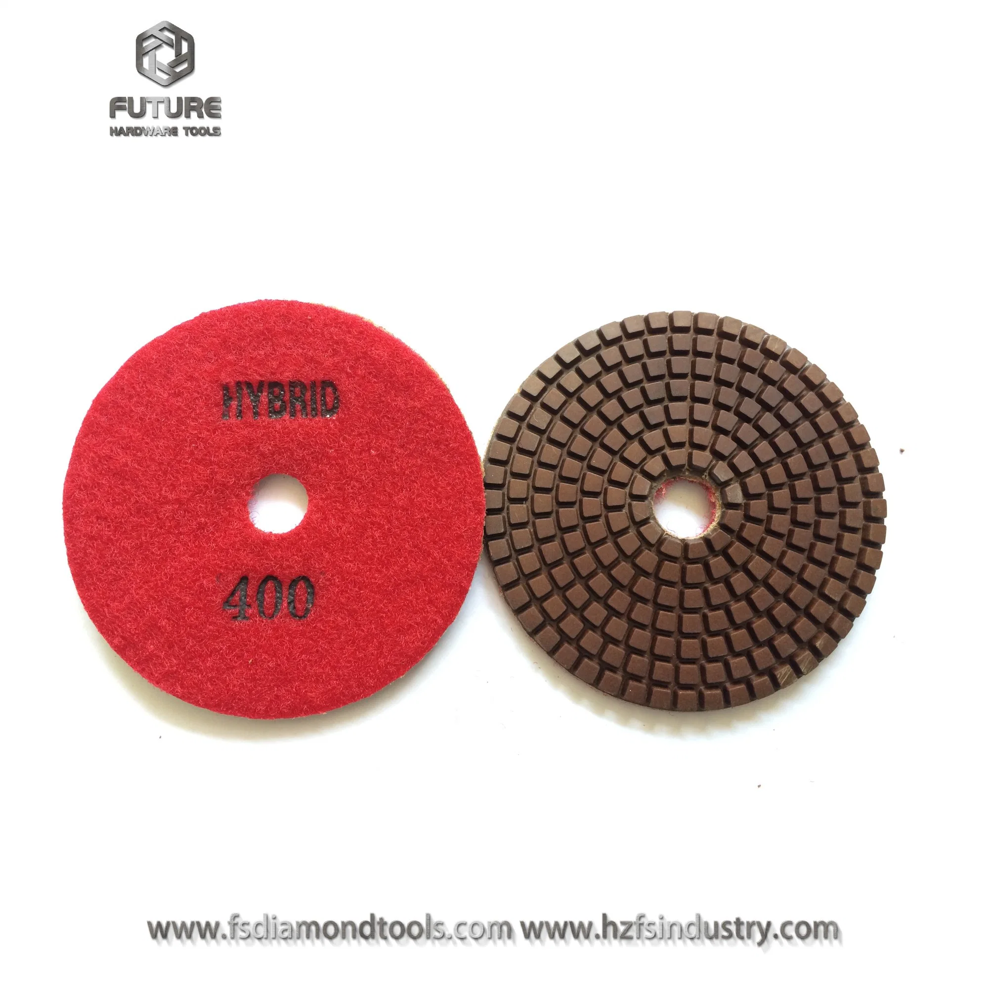 3" Abrasive Flexible Keramik Pucks Hybrid Kupfer Harz Metall Bond Polierblöcke Für Übergangsbeton