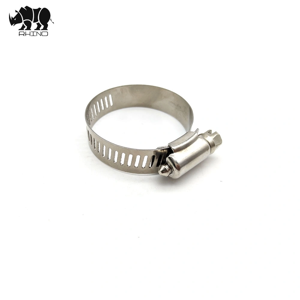 Stainless Steel Worm Drive Hose Clamps with or Without Plastic Handle American Type Pipe Clamps