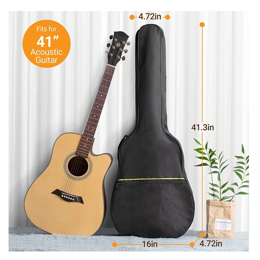 Sac de transport pour guitare étanche aux chocs loisir housse de protection souple Sac à dos pour guitare avec rangement