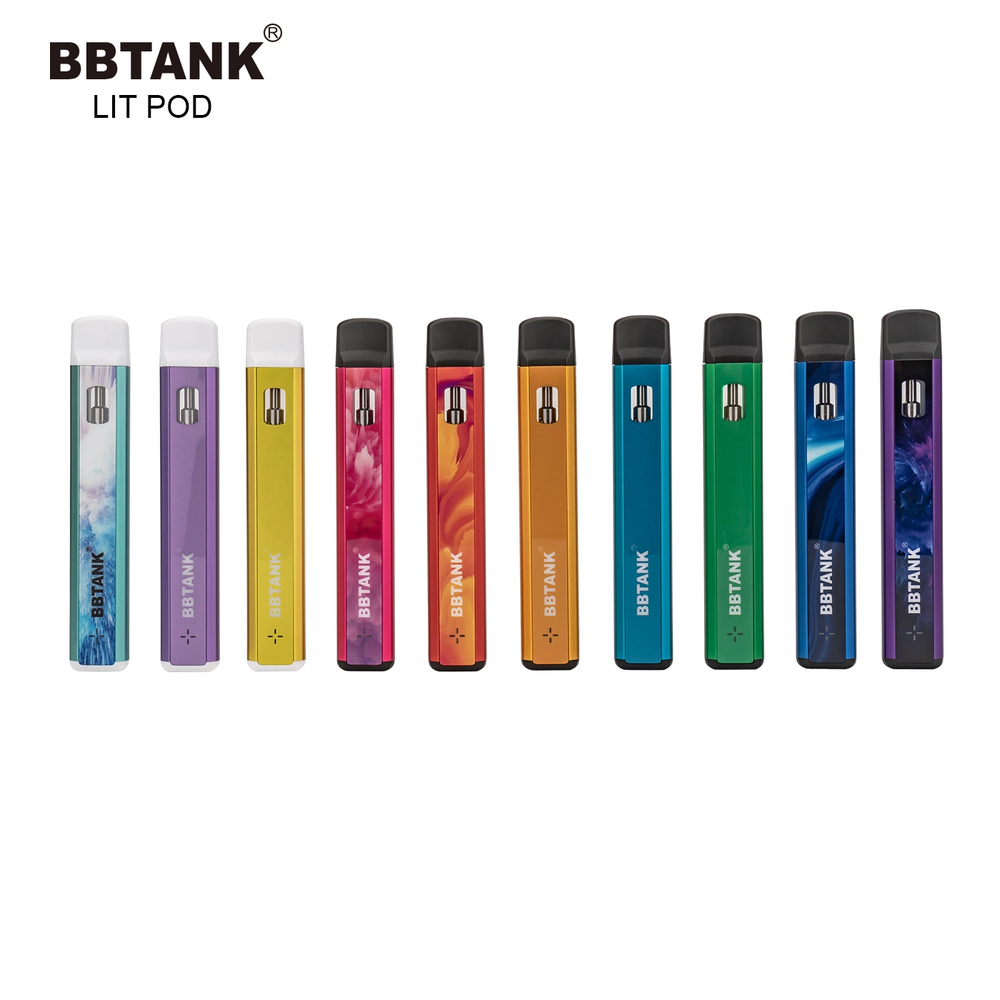 Factory Price Bbtank Lit Pod 1ml Single-Use Vape Pen with USB Port